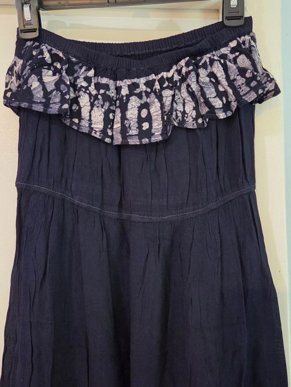 Belize Women's Navy Blue Strapless Coverup, Free Size O/S